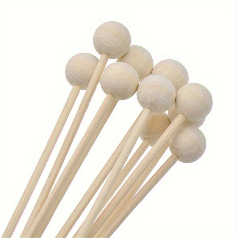 30Pcs/Lot Fireless Wood Ball Aroma Reed Diffuser Sticks Fragrance Diffuser Aromatherapy Rattan Reed Stick DIY Home Decoration