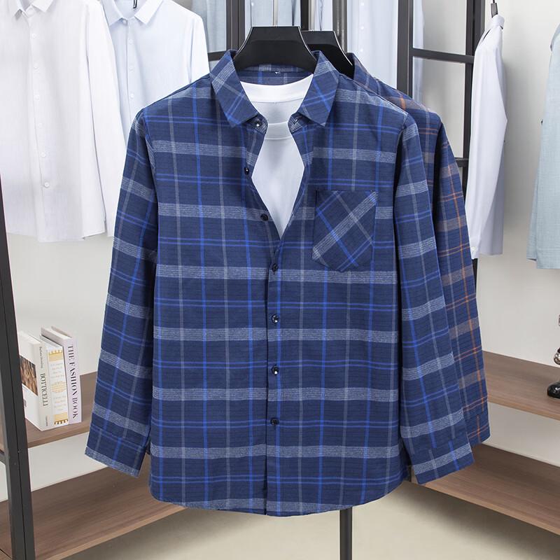 IMAGINEX Men s Plaid Jacquard Long-Sleeve Shirt 185/100A