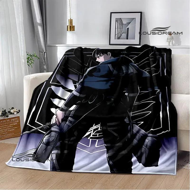 Cartoon A-Attack On Titan Printed Blankets Picnic Blanket Warm Flannel Blankets Home Bed Linings Blankets for Beds Birthday Gift