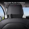 Car Neck Pillow Both Side Pu Leather Headrest Pillow Automobile Seat Neck Rest Seat Head Support Pillow Used For Tesla Model Y 3