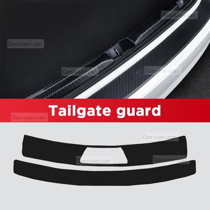 Car Carbon Fiber Door Sill Sticker For HAVAL H6 Hybrid 2022-2025 Threshold Pedal Anti-scratch Interior Decoration Accessories
