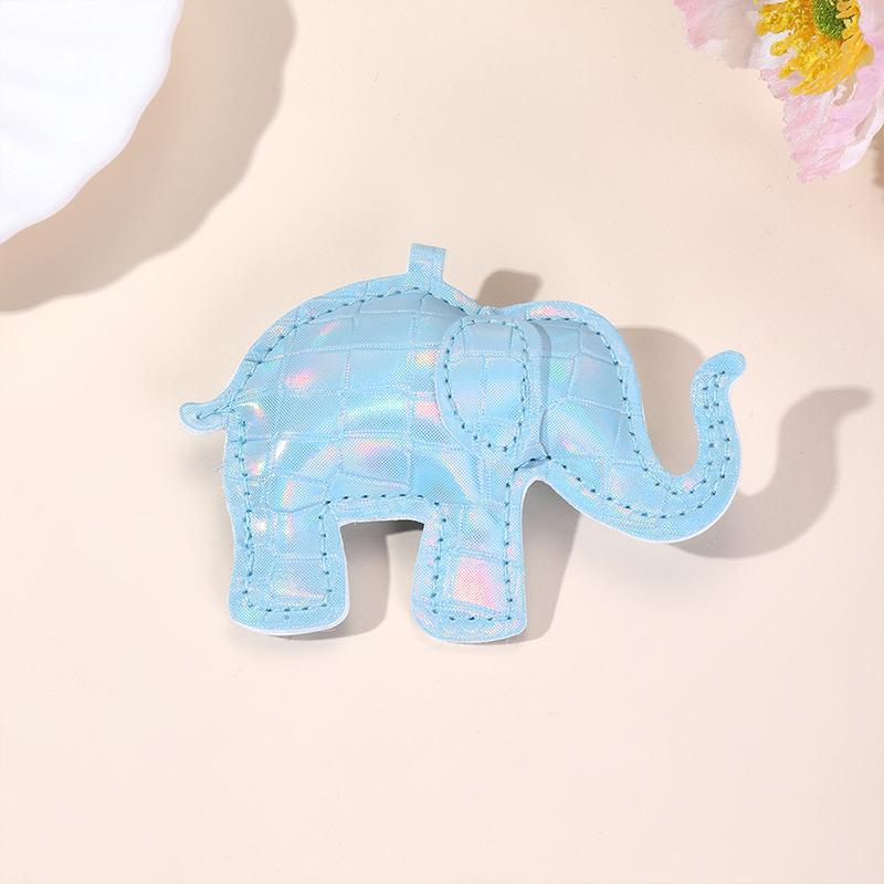 Pu Leather Elephant Charms Diy Keychains Necklaces Accessories Cute Pendants