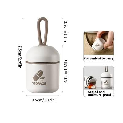 1PC Mini Medication Box - Compact, Convenient, Waterproof and Moisture Resistant - Home Pill Storage Box