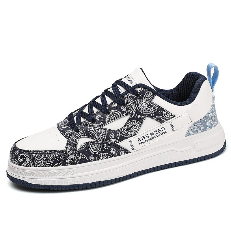 

Hong Kong style trend new casual board shoes four seasons flat bottom wear-resistant running shoes men s outdoor lace-up niche shoes large size 39