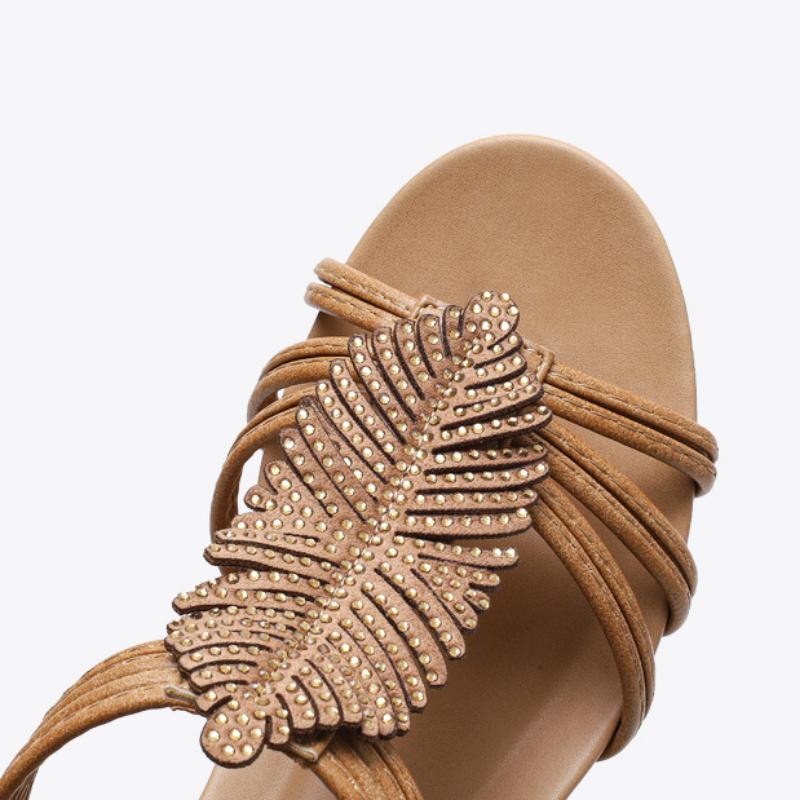 Женские повседневные босоножки на танкетке Летние римские туфли Женские тонкие — фото 6