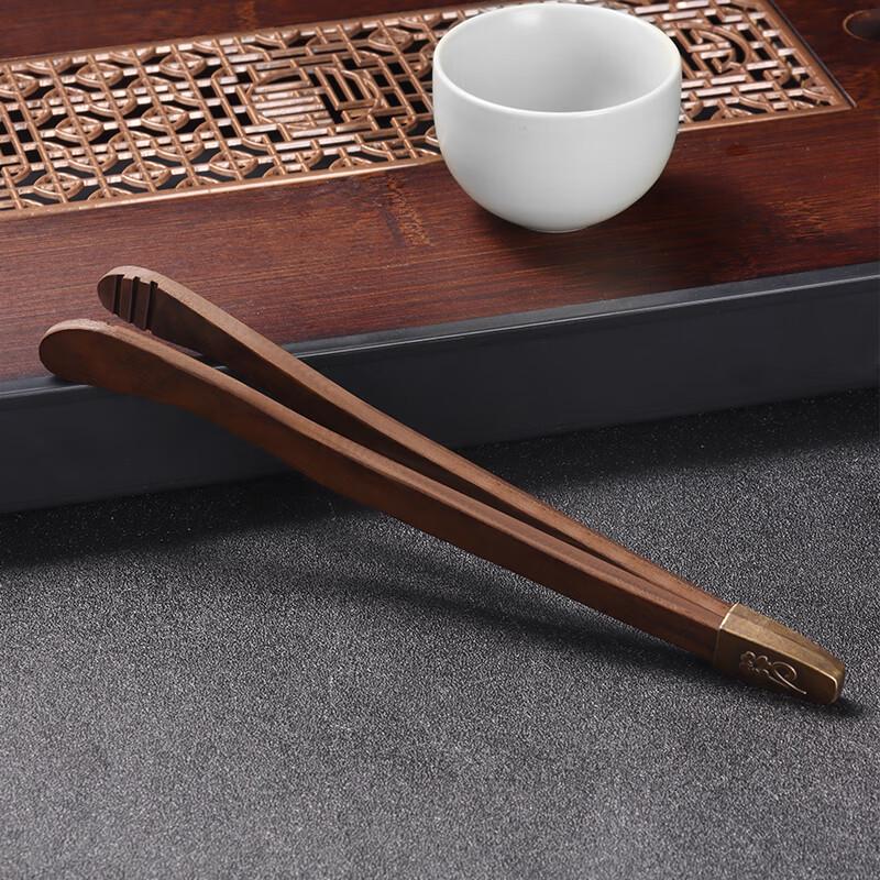 Ebony Wood Non-slip Tea Tongs