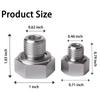 Adaptor Senzor Presiune Ulei Portabil Argintiu Adaptor Senzor Mascul M12 X 1.5 M16 X 1.5 La Femelă 1/8 Npt Adaptor Cu Garnitură