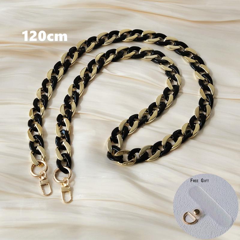 Neue Handy-Zubehör-Handy-Teile-Kette, Anti-Verlust-Universal-Schwarz-Gold-Schulter-Hals-Crossbody-Handy-Gurt-Hüllen-Ketten