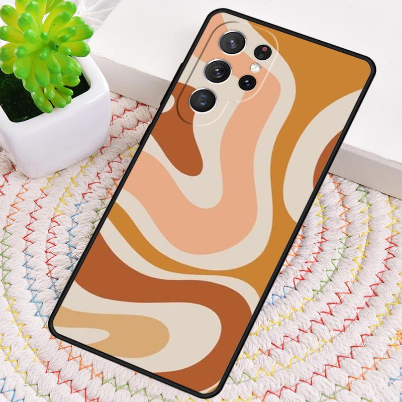 Liquid Swirl Abstract Beige Sage Green soft Phone Case For Samsung Galaxy note 10 pro S26 S25 S24 S23 S22 S21 Plus Ultra Cover