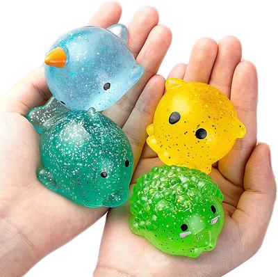 Velké Houbovité Třpytivé Mochi Squishy Fidget Senzorické Hračky Kawaii Zvířátko Stresový Míček Prášek Zábava Měkké Antistresové Mačkací Dětské Hračky