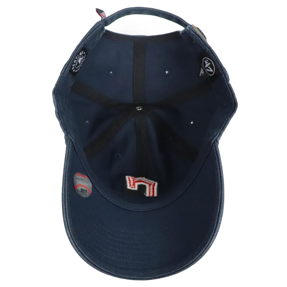 Size Major League Baseball Logo Cleanup Branded Cleveland Guardians Navy Free 47, Men's/Women's, (MLB) Hat, Hat, Low-Profile Cap, Unisex, Blue, Size,