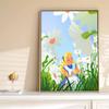 5D Diy Diamond Painting Alice and The Little Daisy Full Drill Rhinestones Mosaic Embroidery Handmade Products Home Decor Gift