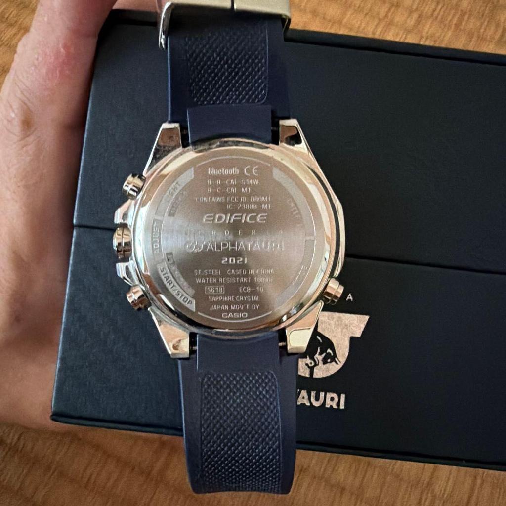 Used CASIO EDIFICE Scuderia AlphaTauri Collaboration Model with Bluetooth