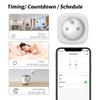 Mufă franceză Graffiti WiFi Priză inteligentă Control vocal Telefon mobil Comutator de temporizare de la distanță Reglementări de detectare a puterii Priză