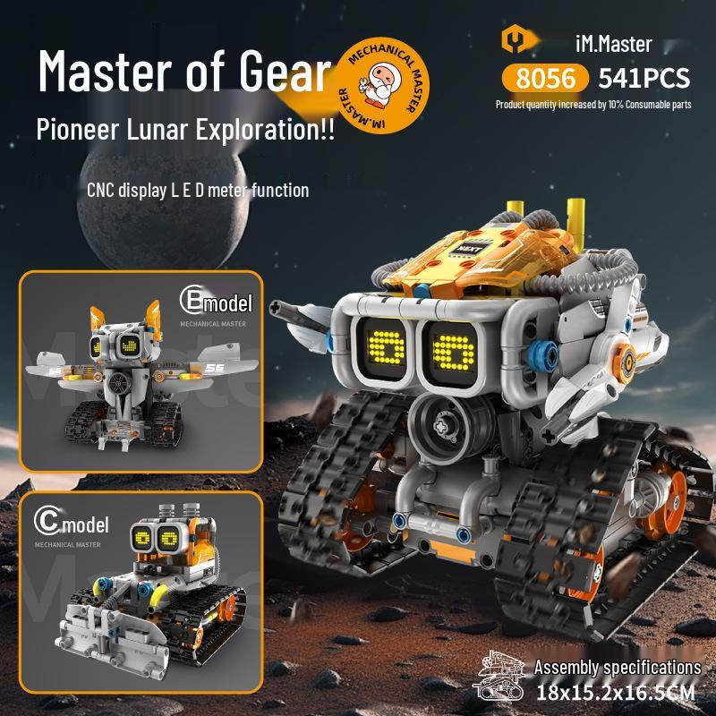 Fünf-in-Eins Programmierbarer Wall-E Roboter: Montagebausteine, Elektrische Wissenschaftliche Bildung, Fernbedienung, Kompatibel mit Lego