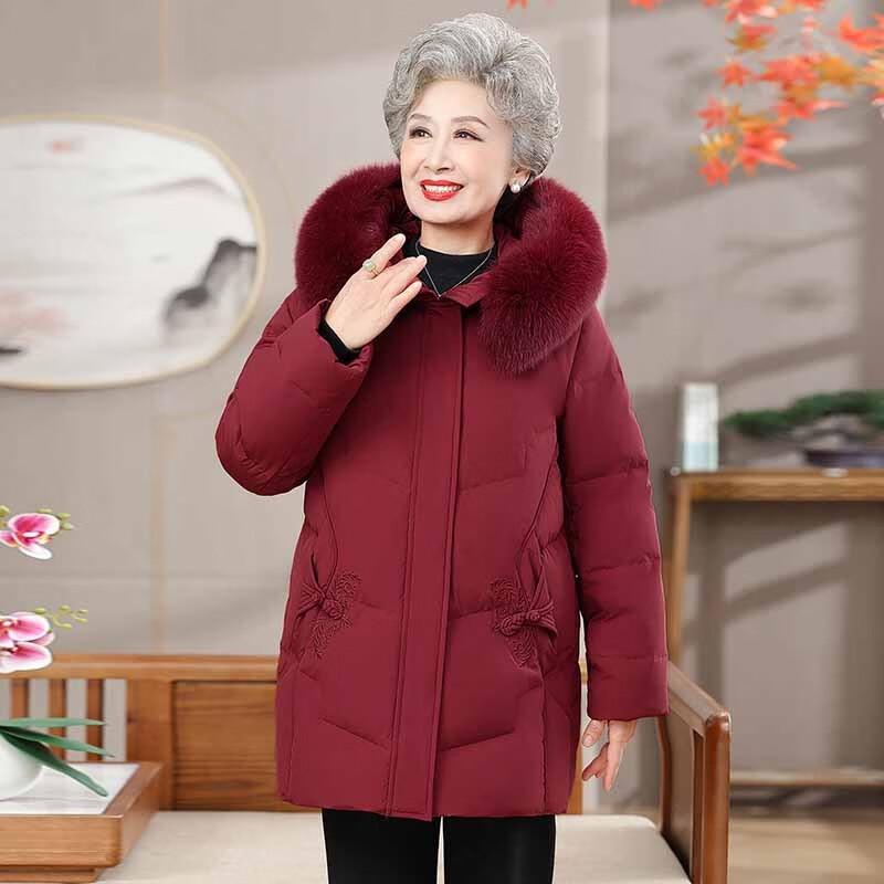 Elegant Women's Mid-Length Winter Down Coat