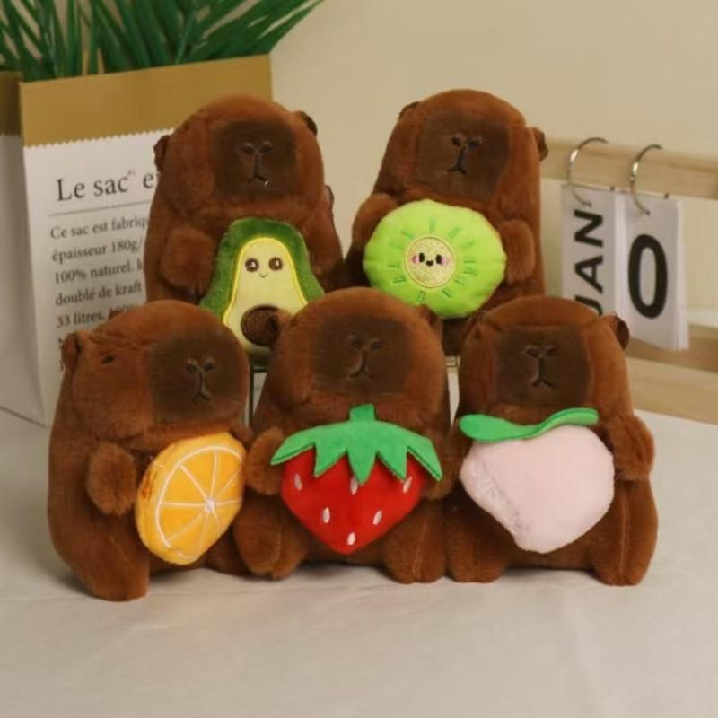 Internet celebrity cute cute cute kapibara pendant plush toy doll capybara bag pendant keychain doll doll