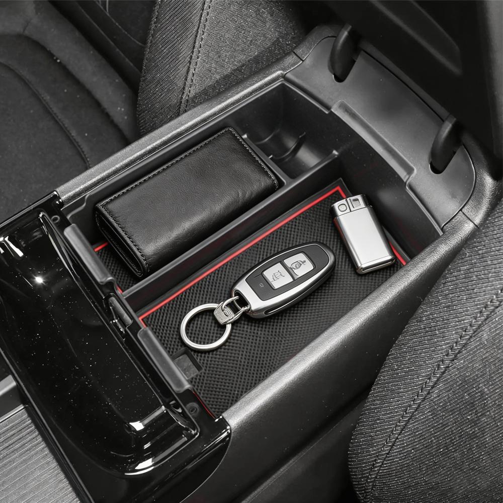 For Hyundai Tucson 2025 2026 Armrest Storage Box Center Console Organizer Tray Car Interior Accessories