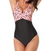 Women's Sexy Color Matching Printed  Swimsuit Bikini Swimsuit
