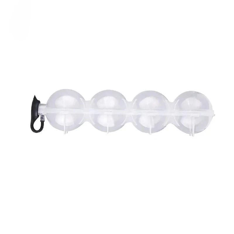 

4 Hole Silicone Ice Ball Maker Reusable Ice Cube Tray for Whiskey Cocktail Vodka Party Essential Leakproof Easy Disassemble Mold