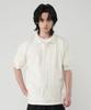UNTAPPED STUDIO [2Pack] Washable Cool Cotton Cable Short Sleeve Collared Button Knit 3 Colors
