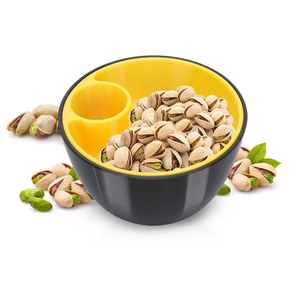 Deep Large Capacity Serving Bowl ABS Nut Bowl Anti-slip Bottom Dried Fruit Bowl Tea Time