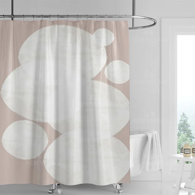 Perdea de duș graffiti geometric abstractă vânt minimal nordic țesătură impermeabilă perdea de baie perdea de duș 180x200