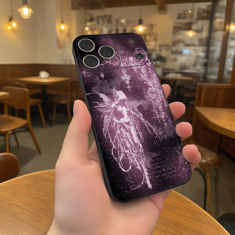 

Gothic Coquette Cyber Sigilism Cross Phone Case For iPhone 17,16,15,14,13,12,11,Pro,XS,Max,XR,Plus,E,SE4,Mini Black Soft Cover iPhone17PRO