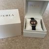 Used FURLA Black Leather Analog Watch