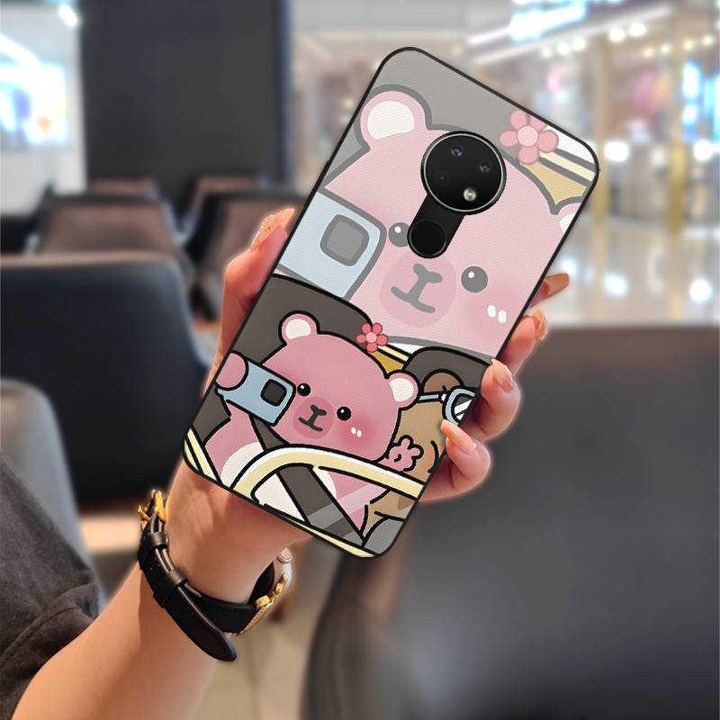 Back Cover Anti-knock Phone Case For Nokia 6.2/7.2 Couple Phone Pouch Protective Cute Full Wrap Fashion Design Durable