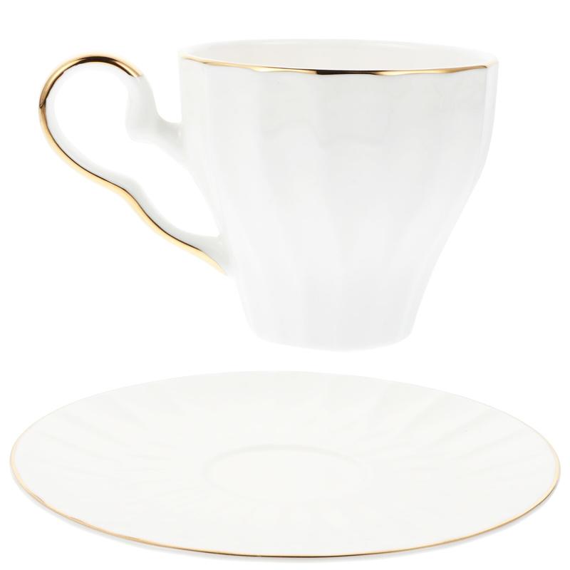 Набор кофейной чашки и соусника