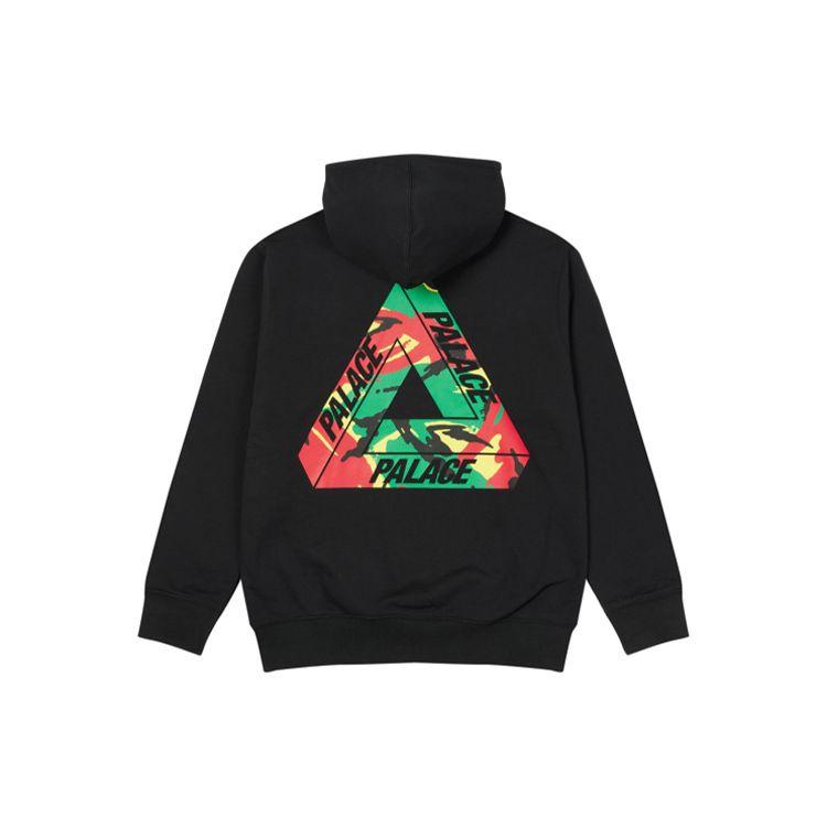 

Palace Back Logo Print Толстовка с капюшоном Топы унисекс Черный P19HD069 M
