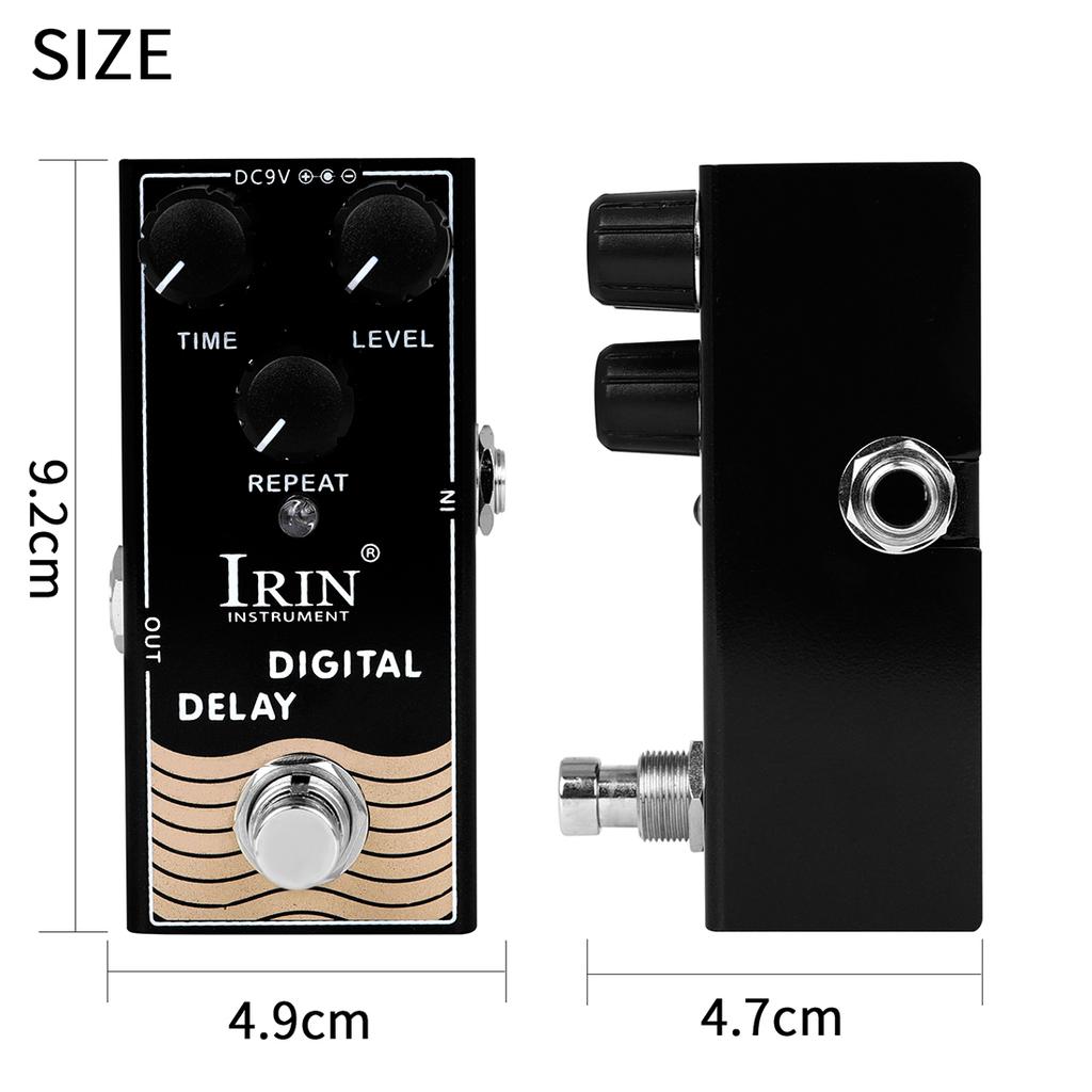 IRIN RF-08 Digital Delay Guitar Pedal Feedback Wet-dry Ratio Adjustment Delay Time 20MS-600MS Guitar Effect Pedal True Bypass