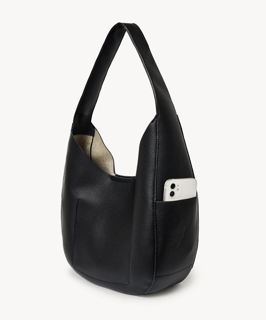 Lady Volume Edit Hobo Bag (Black)