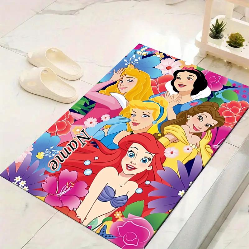 Custom 1Pc Princesses Flowers Rug Office Carpet Indoor Outdoor Entrance Doormat Nonslip Soft And Comfortable Living Room D916209