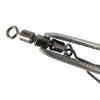 50 Piece Triple Barrels Fishing Swivels Heavy Type 20kg Strength Reinforced Snap Connectors For Freshwaters & Sea Fishing