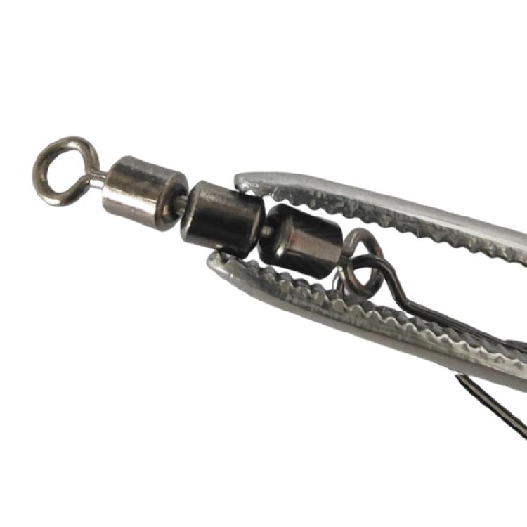 50 Piece Triple Barrels Fishing Swivels Heavy Type 20kg Strength Reinforced Snap Connectors For Freshwaters & Sea Fishing