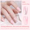 24 Stück Nagelstücke Tragbare Nägel Eis Transparent Falsche Nägel 10ml