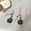 Cute Music Headphones Shaped Keychain Pendant Phone Chain Backpack Bow Charm  Trendy Women Bag Hang Couple Accessory Gift