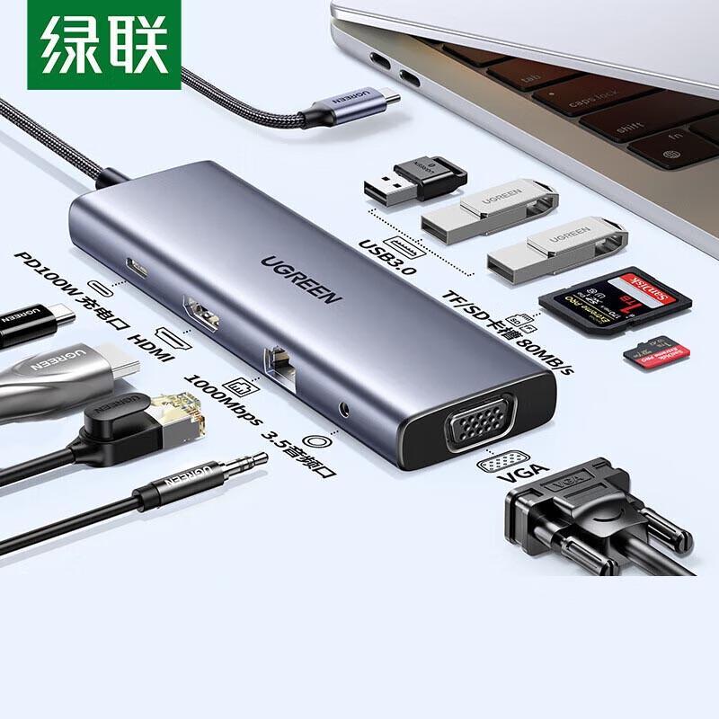 UGREEN 10-in-1 USB-C Hub with HDMI & VGA