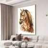 Stylish Vintage Horse Canvas Art Print - Frameless Wall Decor for Living Room, Bedroom, Home Office