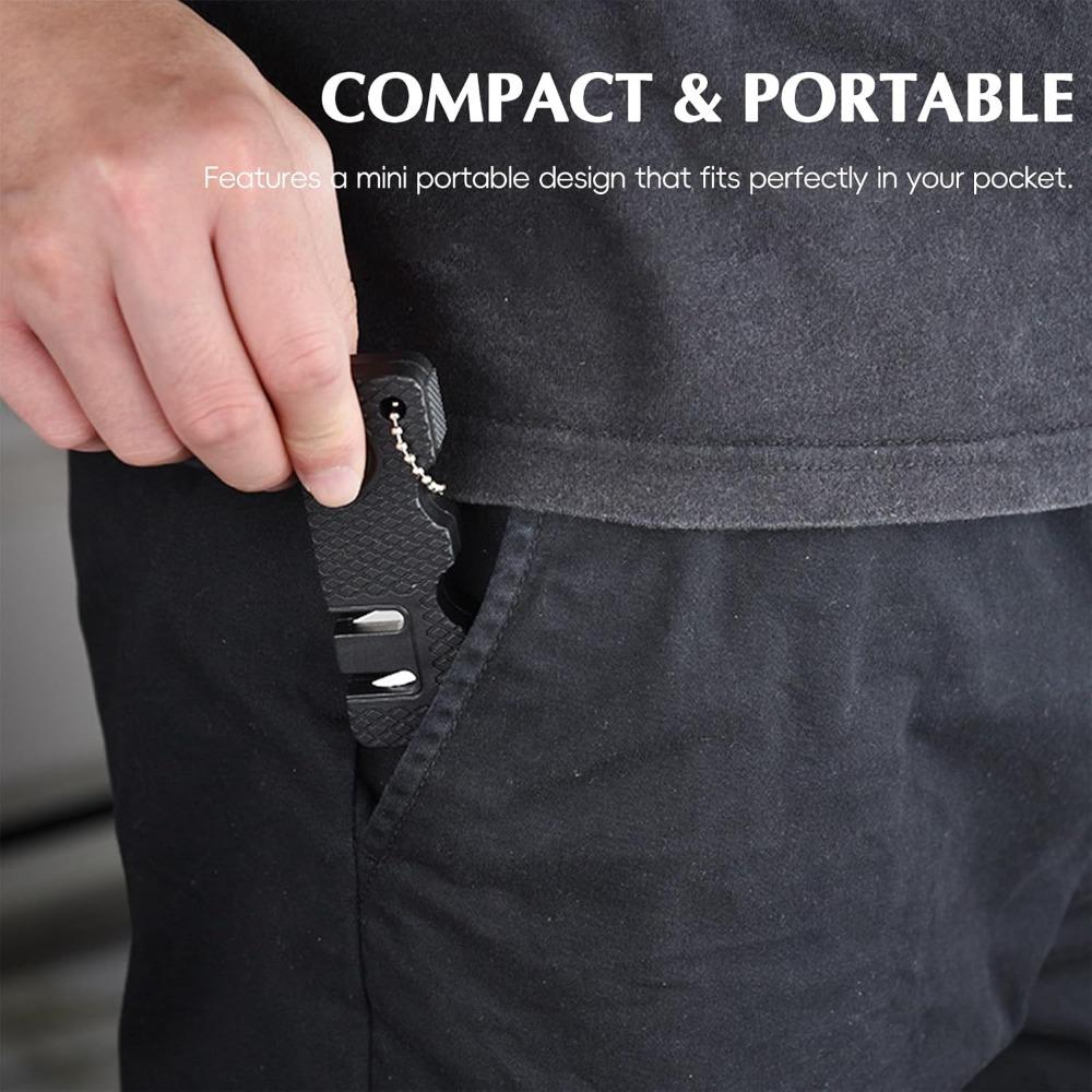 Knife Sharpener Mini Outdoor Grindstone Portable Multifunctional Sharpener Camping Knife Sharpening Tool Kitchen Utensils