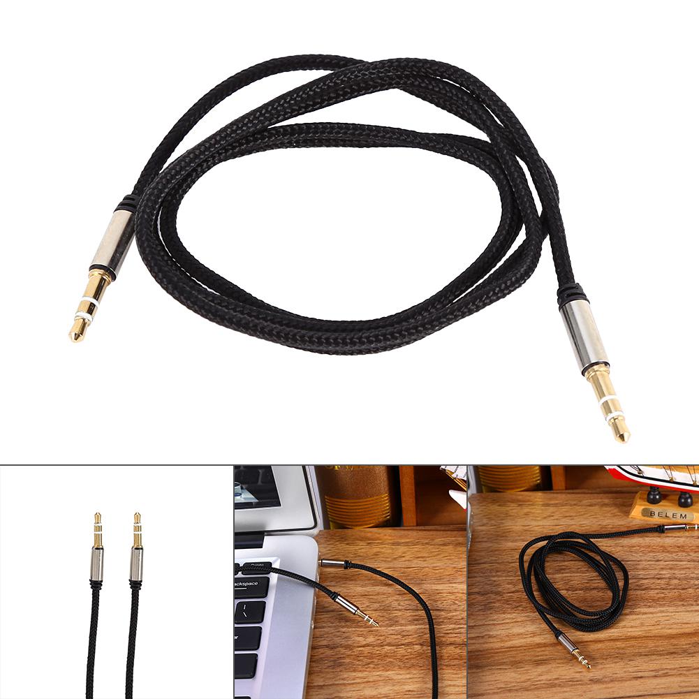 Audio Cable Adapter Jack 3.5mm AUX Cable Male to Male Car Auxiliary Cord Stereo Cable
