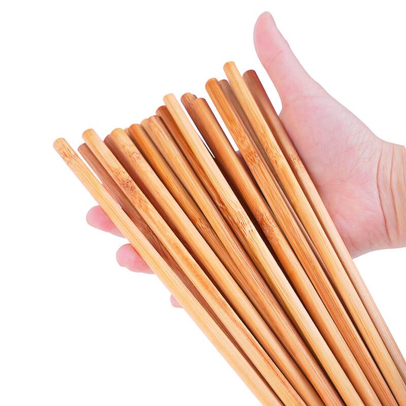 100 Pairs Disposable Individually Wrapped Carbonized Bamboo Chopsticks