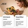 Educational Hands-on Toys Nutcracker Faux Pearl Art Kit, Painting DIY Kit with Pre-Framed Projects for Seniors Canvas, 3D Christmas Wall Craft Adults,