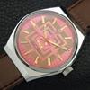 HAND-WINDING VINTAGE SIMPLON SWISS MENS REFURBISHED PEACH DIAL WATCH A704617-1