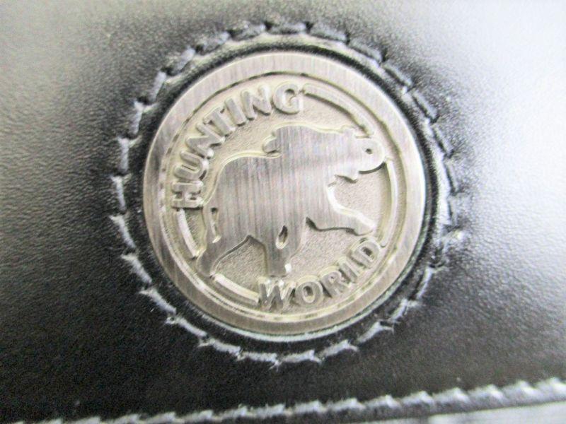 Authentische HUNTING WORLD Schwarze Nylon Tragetasche Handtasche Einkaufstasche #8830 Generalüberholt