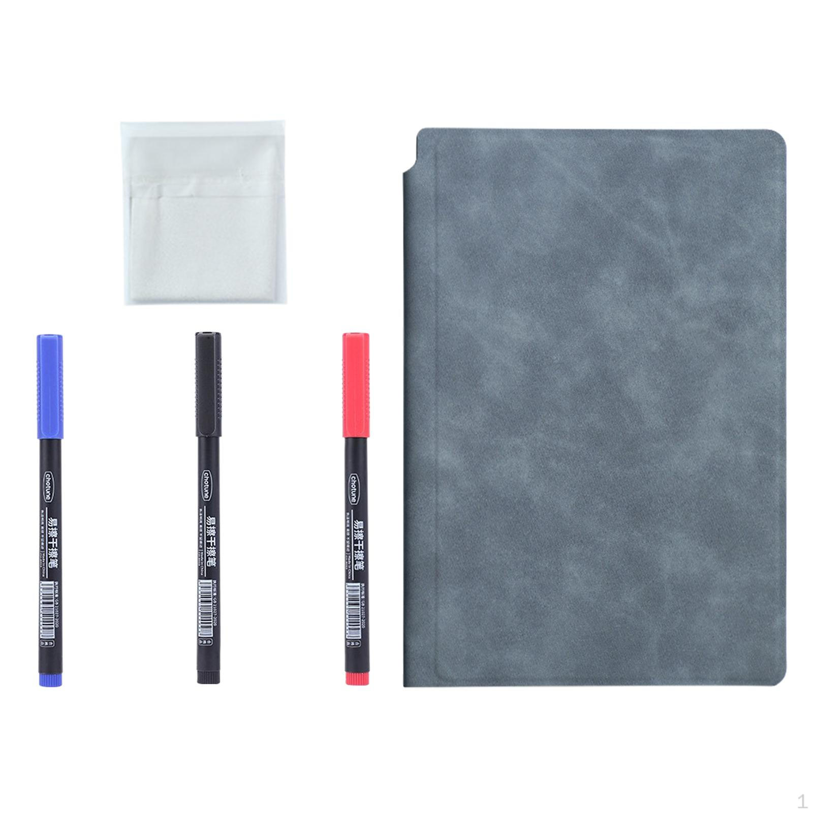 

Шаблон для заметок на доске для рабочего стола, блокнот для сухого стирания, для письма в домашнем офисе темно-синий