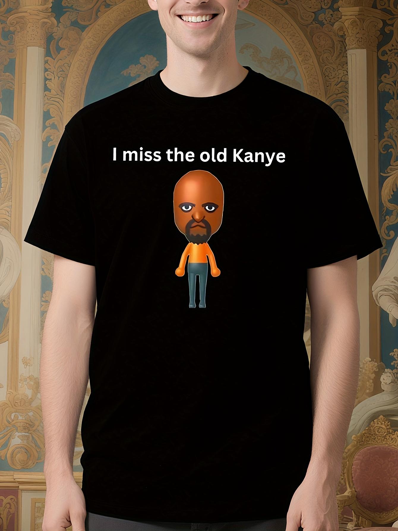 Vintage I Miss The Old Kanye Graphic Tshirt - Black Tee w... S