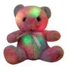 Cute Luminous Teddy Bear Doll Plush Toy Colorful Sitting Bear Doll Children'S Rag Doll Birthday Gift